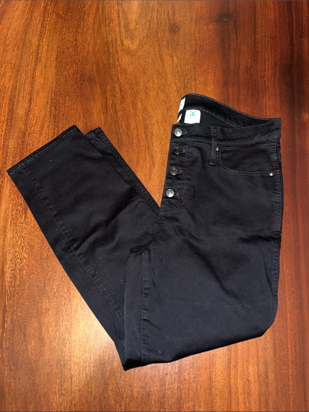 J. Crew 9” Vintage Straight Straight Button-Fly Black Jeans - Size 33